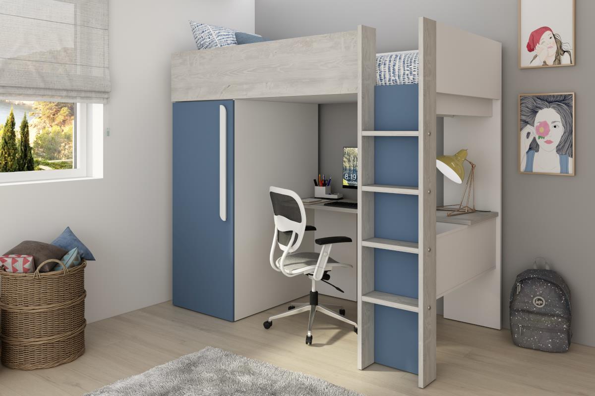 Hoogslaper met Bureau Bo9 Cascina Blauw