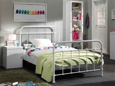 New York Metalen Kinderbed 120/200 Wit