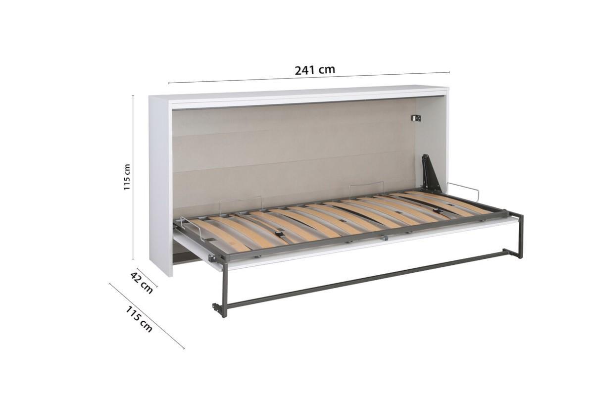 Albero Opklapbed wit afmetingen