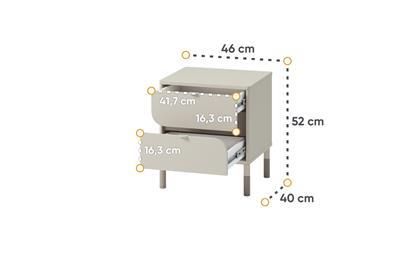 Harmony Nachtkastje afmetingen