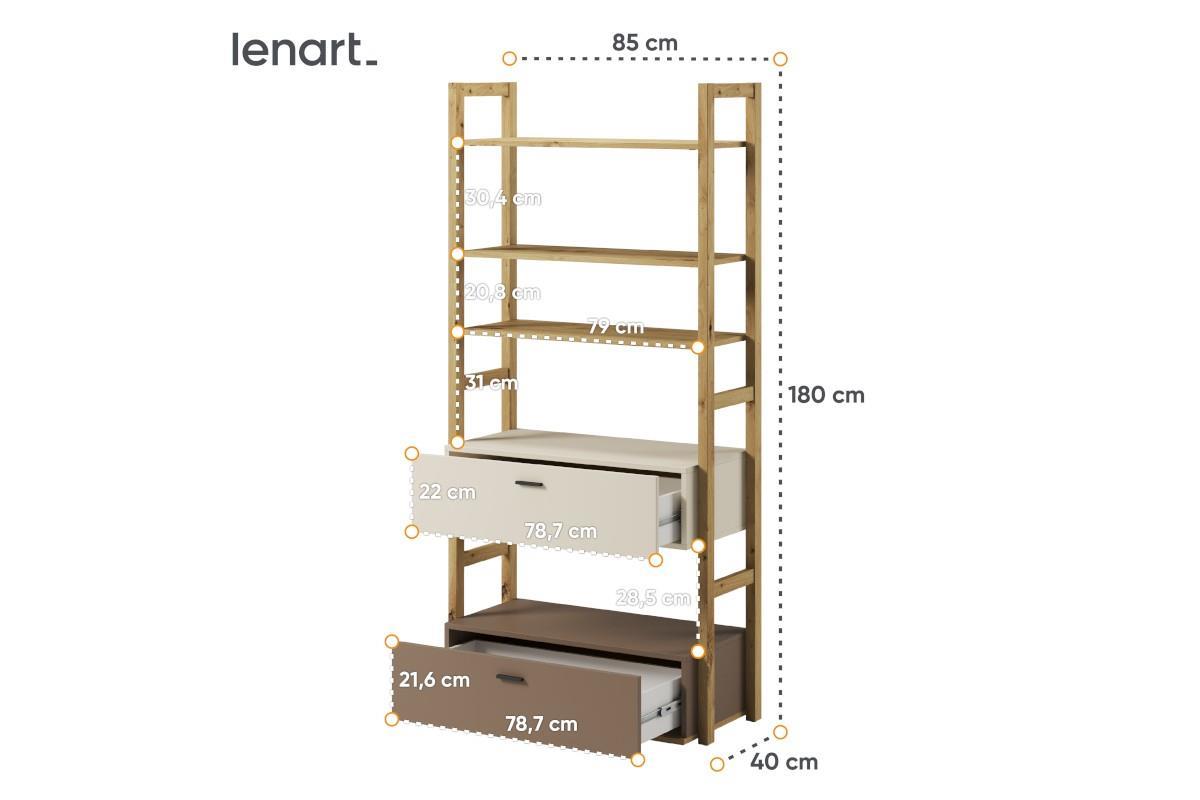 Lenny Boekenkast breed afmetingen