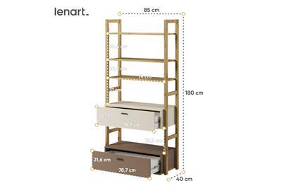 Lenny Boekenkast breed afmetingen
