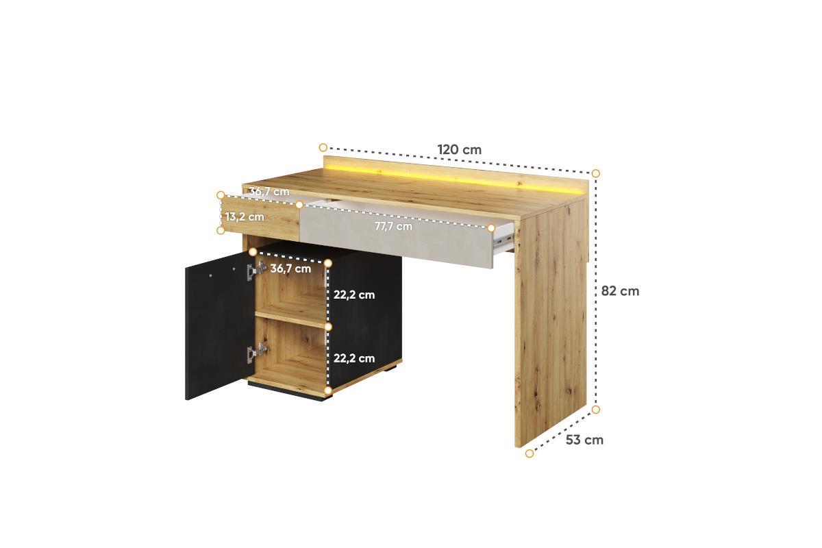 Qubic Bureau afmetingen