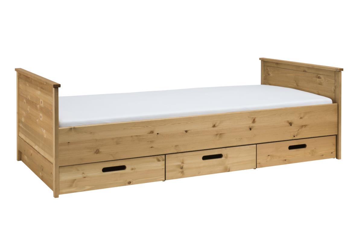 Solvita Beuken bed 90/200 incl. 3 opberglades